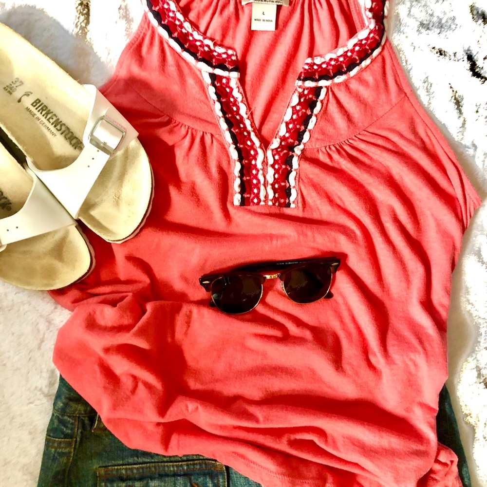 Lucky Brand Coral Tank - Size Large